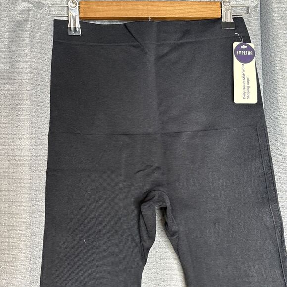 Empetua By Shapermint Daily Flaunt Mid Waist Shaping Capri Med Black Brand New - Picture 3 of 8